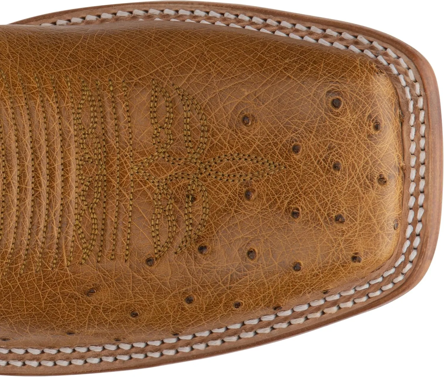Justin Men's Pascoe 13" Smooth Ostrich Western Boot Broad Square Toe