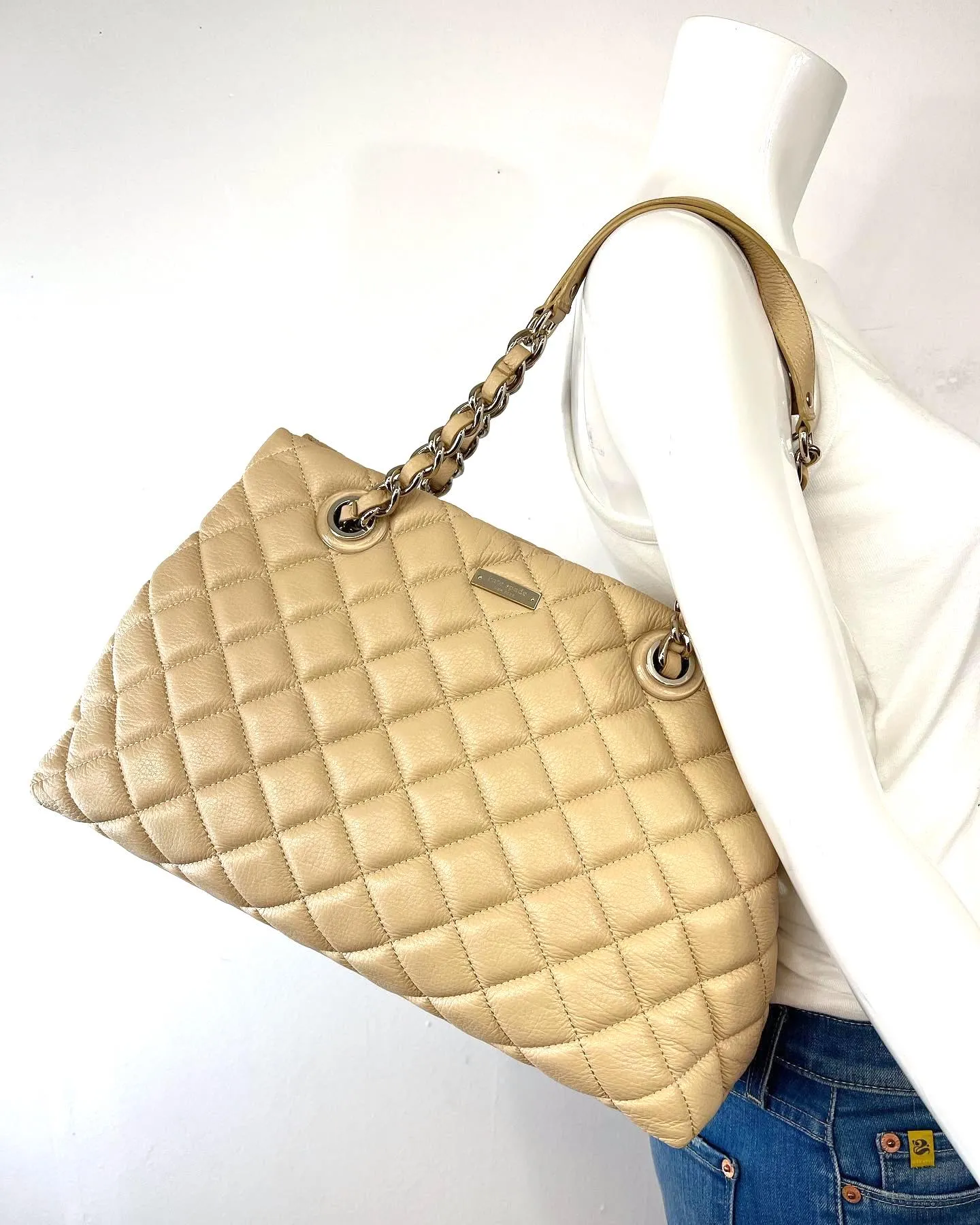KATE SPADE GOLD COAST QUILTED LEATHER MARYANNE SHOULDER BAG