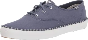 Keds Womens Champion Wave Metallic Lace Up Sneakers Shoes Casual - Silver