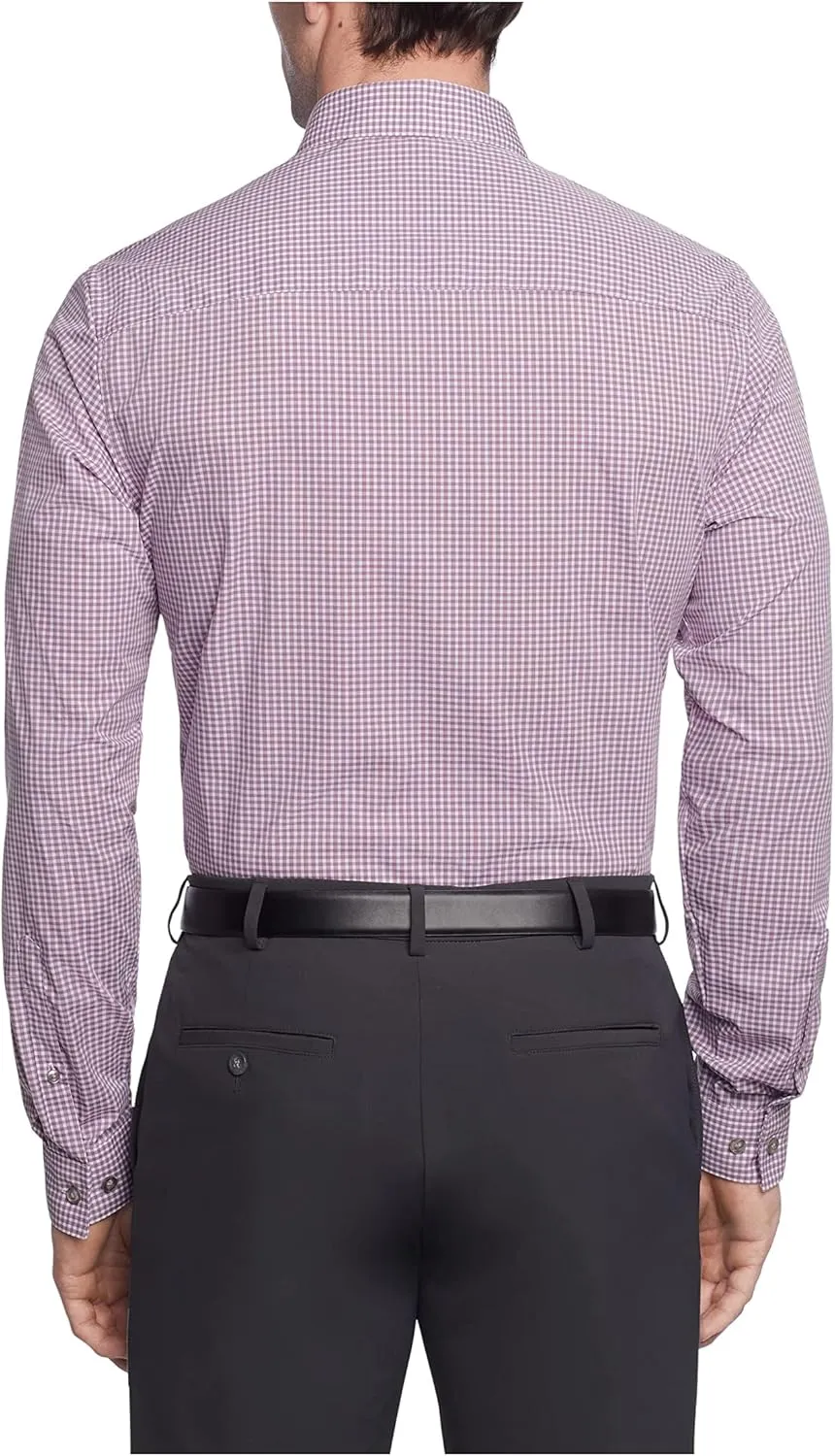 Kenneth Cole Men's Dress Shirt Slim Fit Checks and Stripes (Patterned)