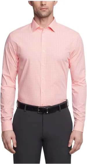 Kenneth Cole Men's Dress Shirt Slim Fit Checks and Stripes (Patterned)