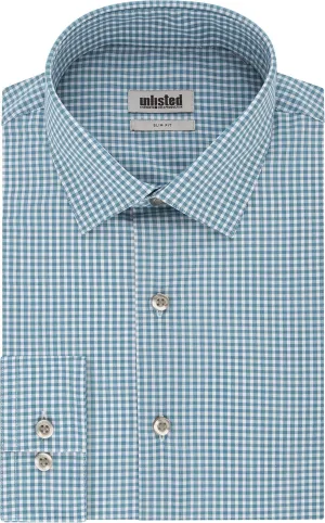 Kenneth Cole Men's Dress Shirt Slim Fit Checks and Stripes (Patterned)