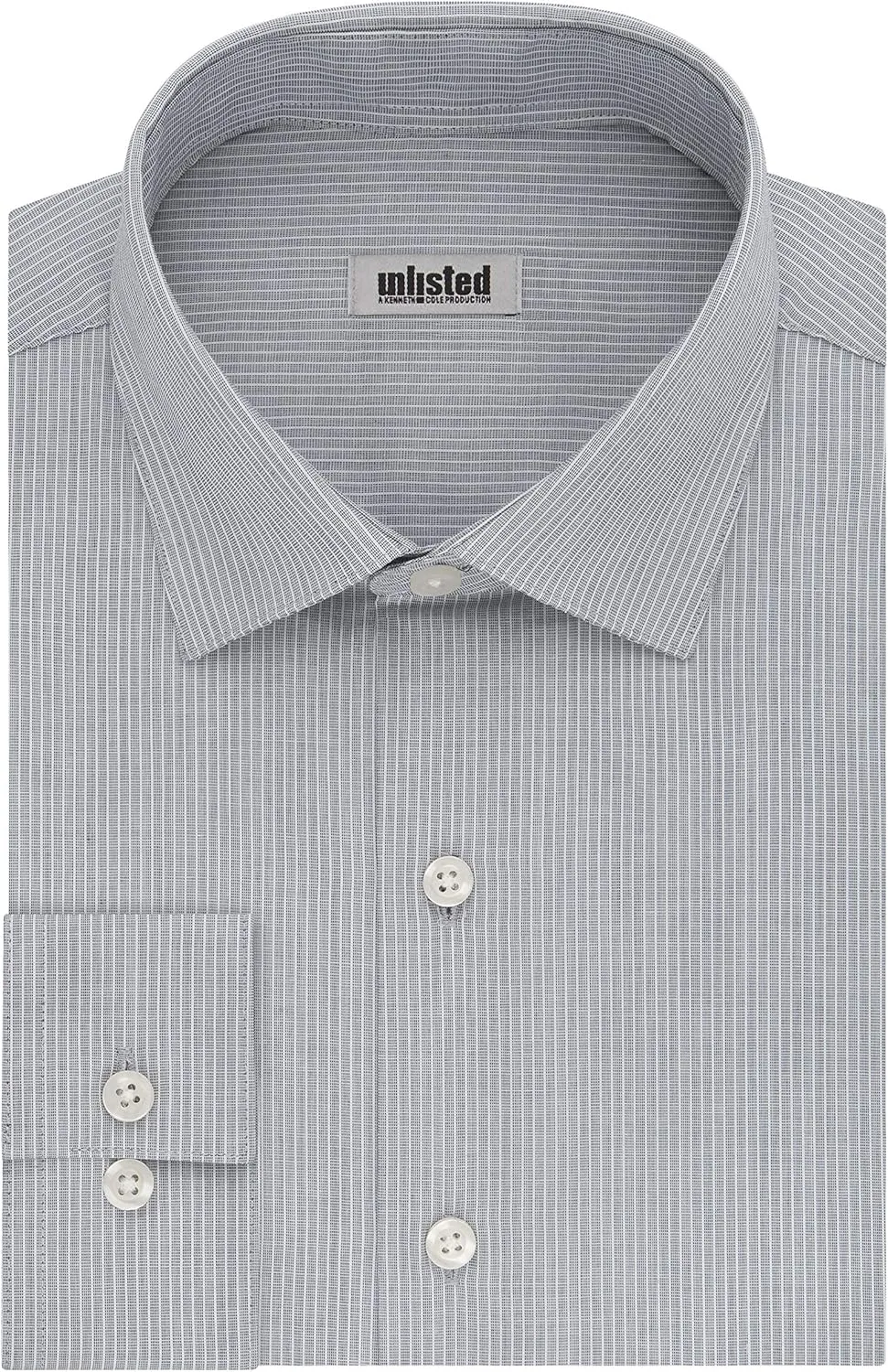 Kenneth Cole Men's Dress Shirt Slim Fit Checks and Stripes (Patterned)