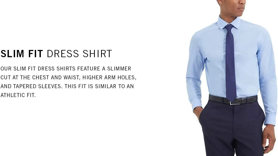 Kenneth Cole Men's Dress Shirt Slim Fit Checks and Stripes (Patterned)