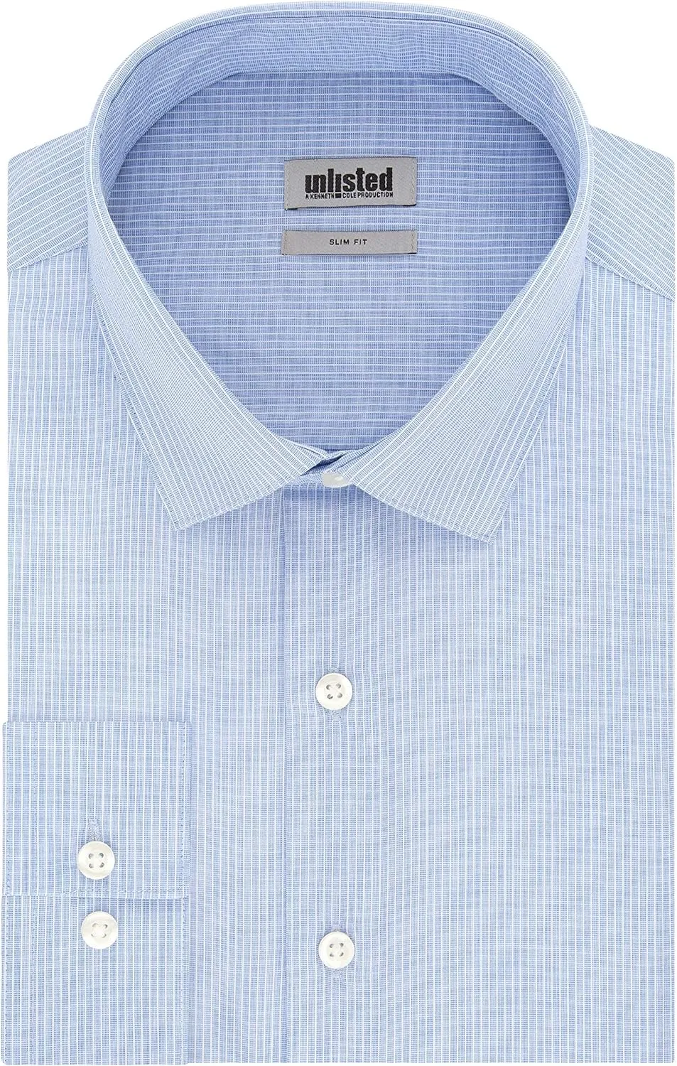 Kenneth Cole Men's Dress Shirt Slim Fit Checks and Stripes (Patterned)