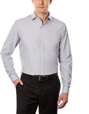 Kenneth Cole Men's Dress Shirt Slim Fit Checks and Stripes (Patterned)