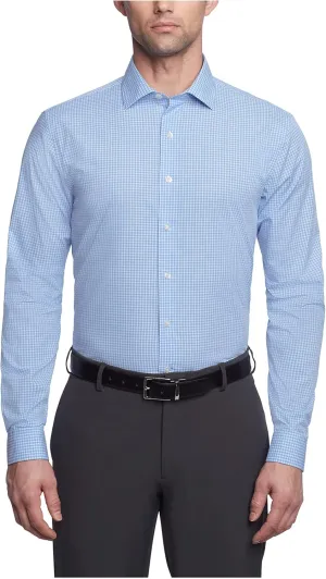 Kenneth Cole Men's Dress Shirt Slim Fit Checks and Stripes (Patterned)