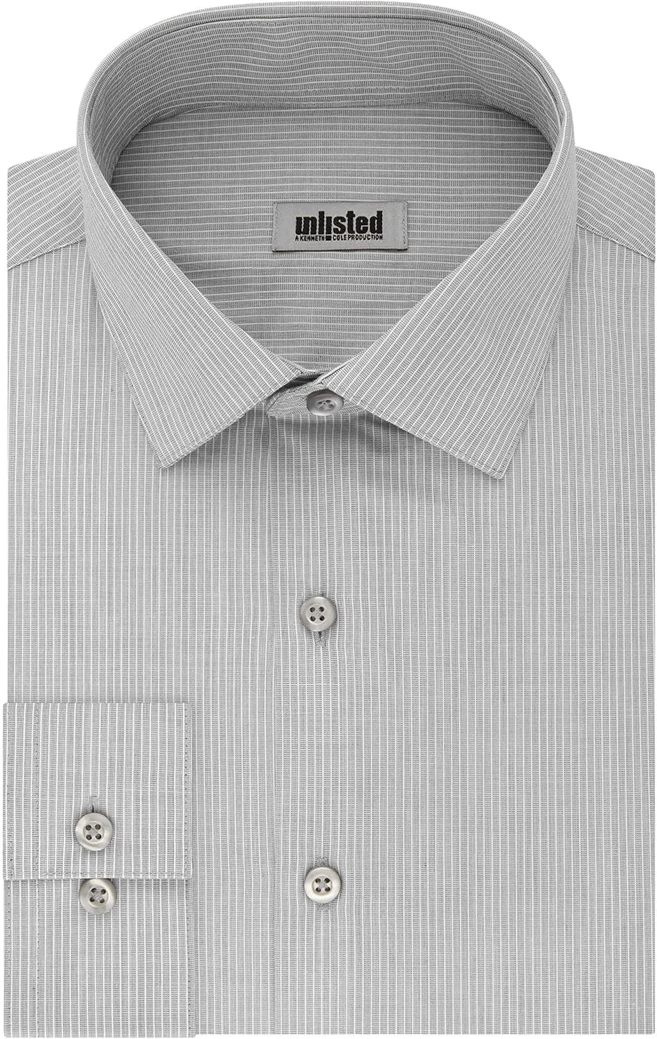 Kenneth Cole Men's Dress Shirt Slim Fit Checks and Stripes (Patterned)
