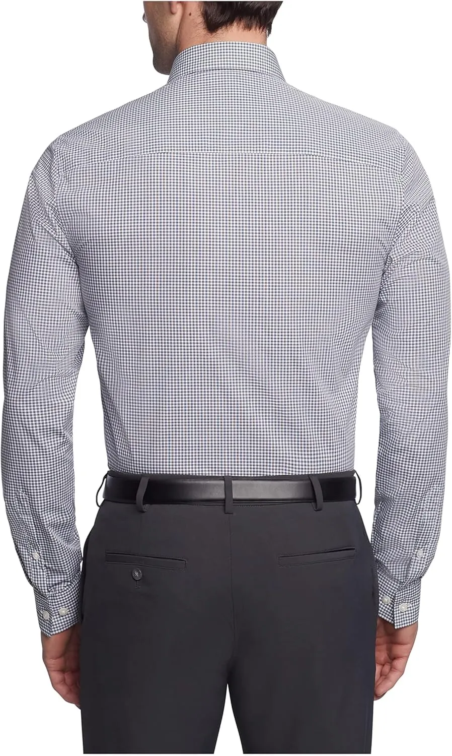 Kenneth Cole Men's Slim Fit Checks and Stripes (Patterned) Dress Shirt - Amazon Exclusive