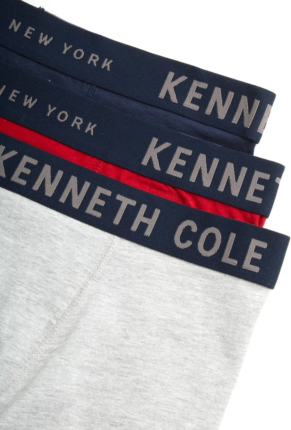 Kenneth Cole Men's Underwear - Cotton Stretch Boxer Briefs with Pouch - 3 Pack Classic Multipack Boxer Briefs for Men (S-XL)