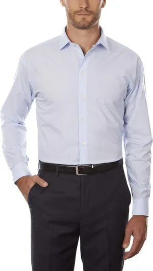 Kenneth Cole Unlisted Men's Dress Shirt Regular Fit Checks and Stripes (Patterned)