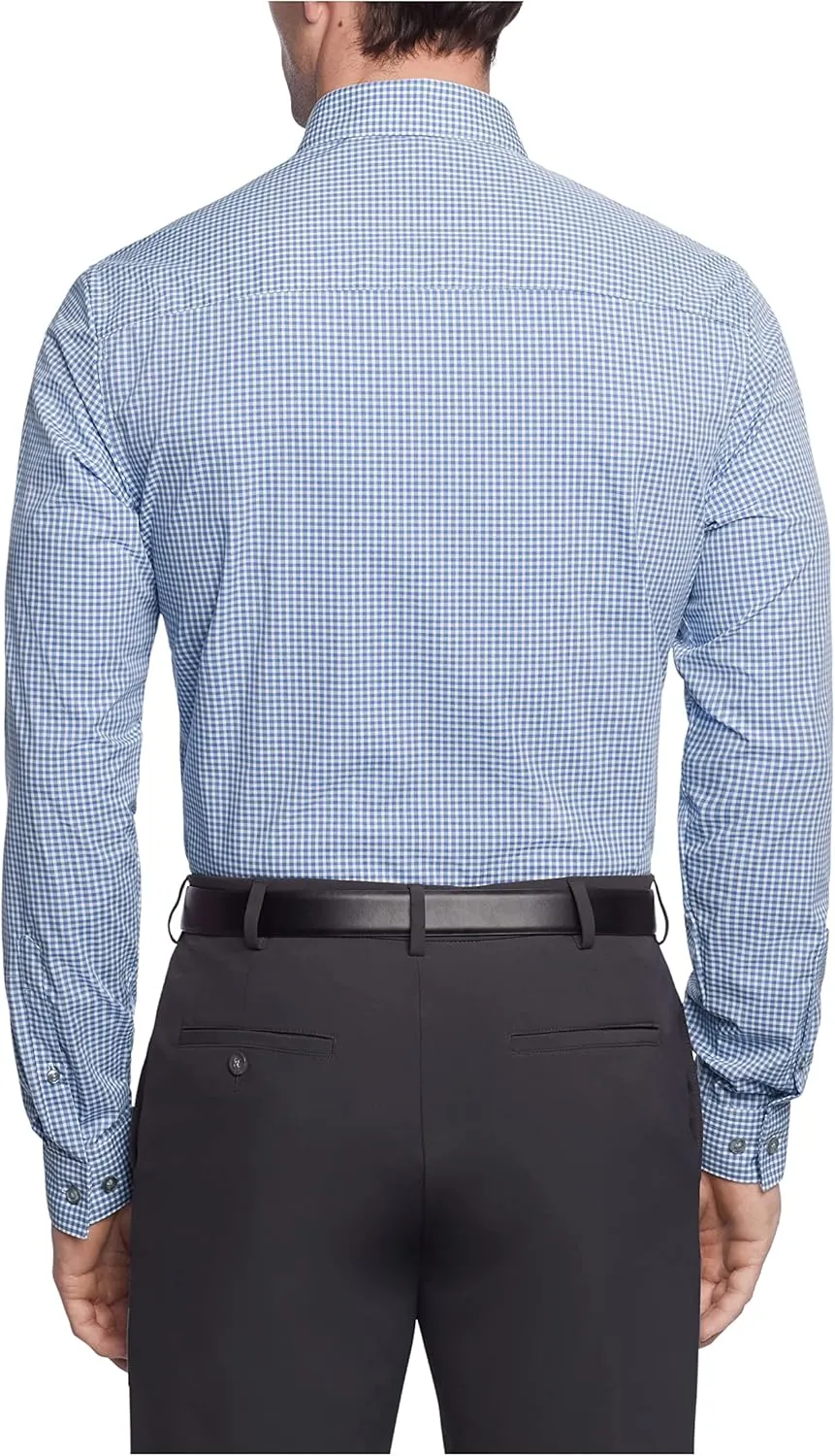 Kenneth Cole Unlisted Men's Dress Shirt Slim Fit Checks and Stripes (Patterned)