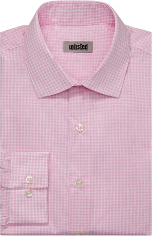 Kenneth Cole Unlisted Men's Dress Shirt Slim Fit Checks and Stripes (Patterned)