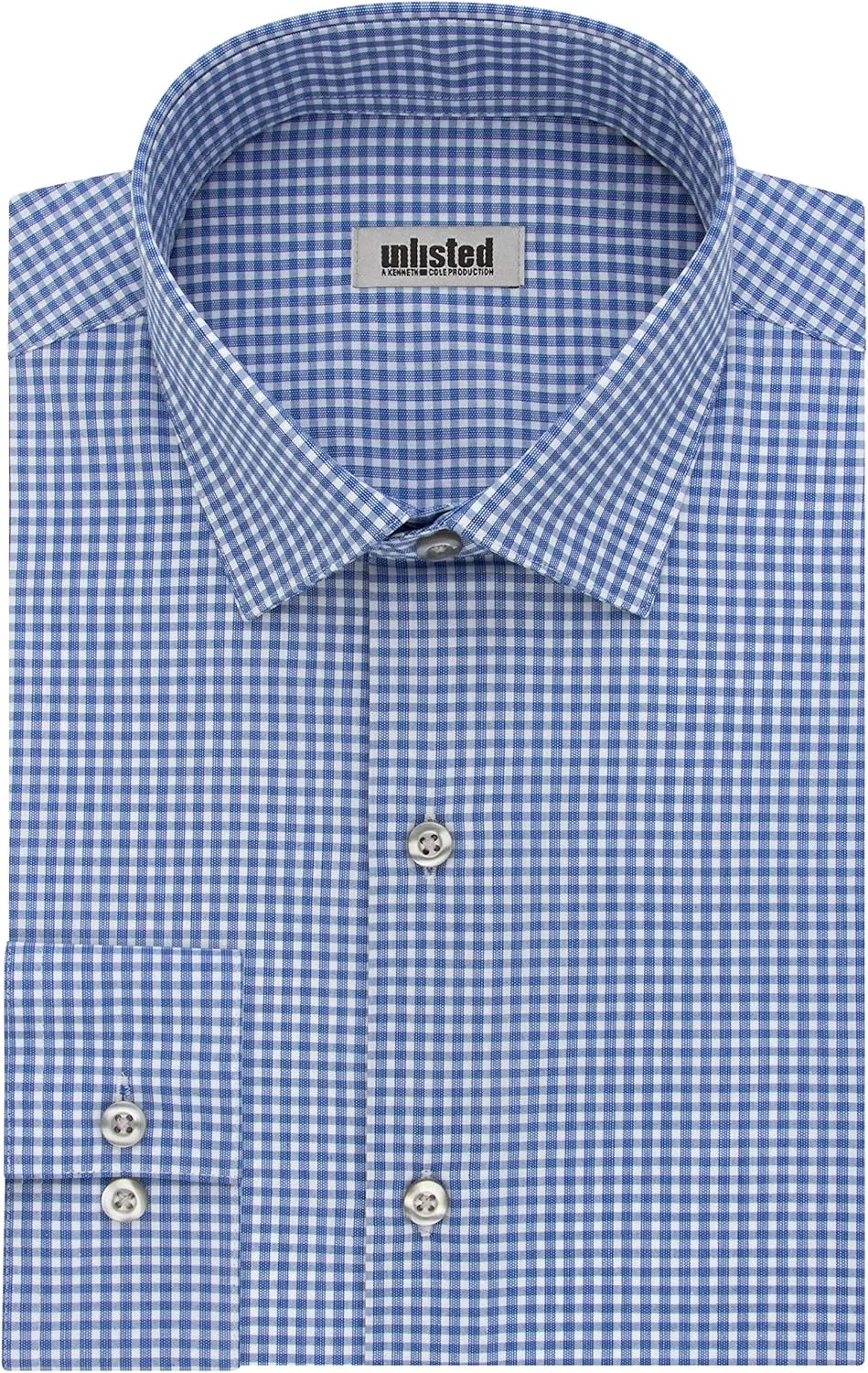 Kenneth Cole Unlisted Men's Dress Shirt Slim Fit Checks and Stripes (Patterned)