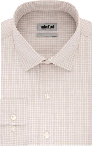Kenneth Cole Unlisted Men's Slim Fit Checks and Stripes (Patterned) Dress Shirt - Amazon Exclusive