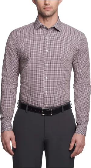 Kenneth Cole Unlisted Men's Slim Fit Checks and Stripes (Patterned) Dress Shirt - Amazon Exclusive