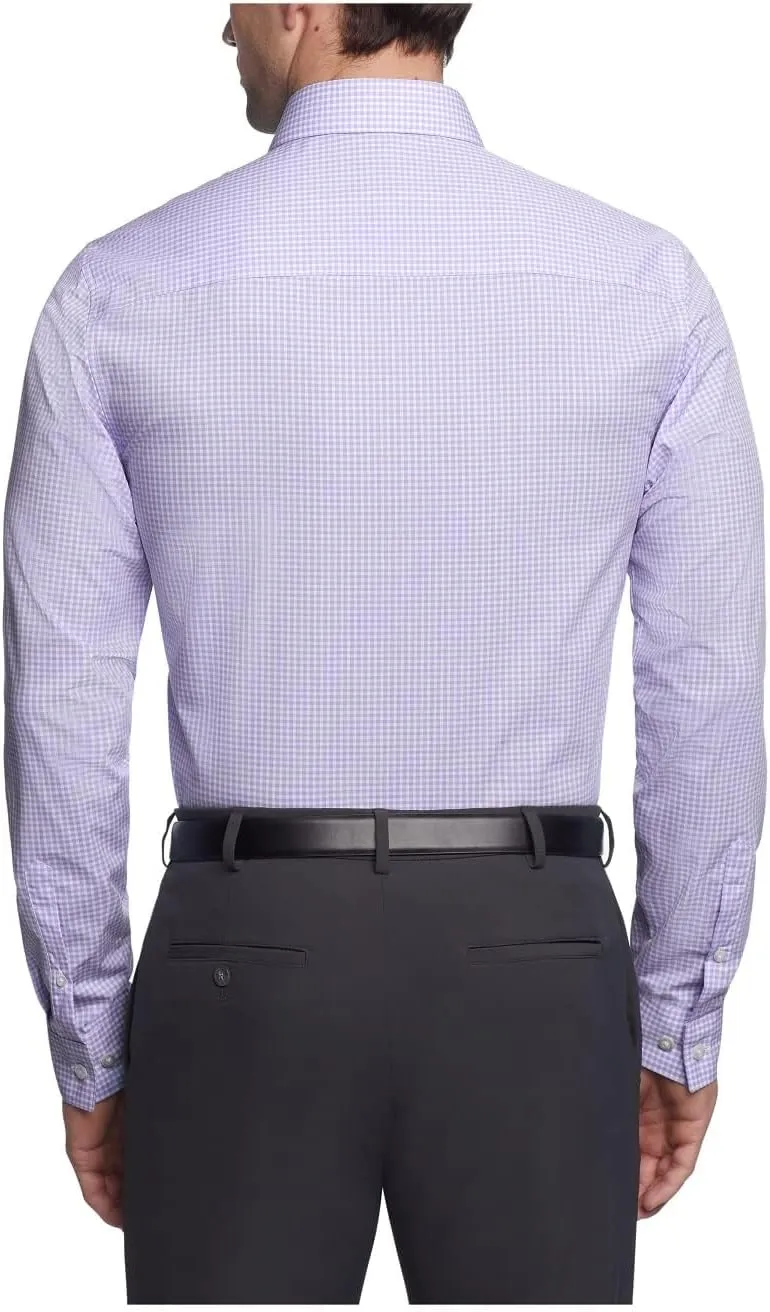 Kenneth Cole Unlisted Men's Slim Fit Checks and Stripes (Patterned) Dress Shirt - Amazon Exclusive