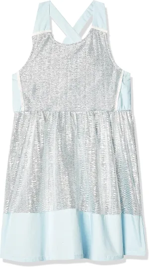 Kensie Girls' Casual Dress (More Styles Available), KN66 Silver, 10
