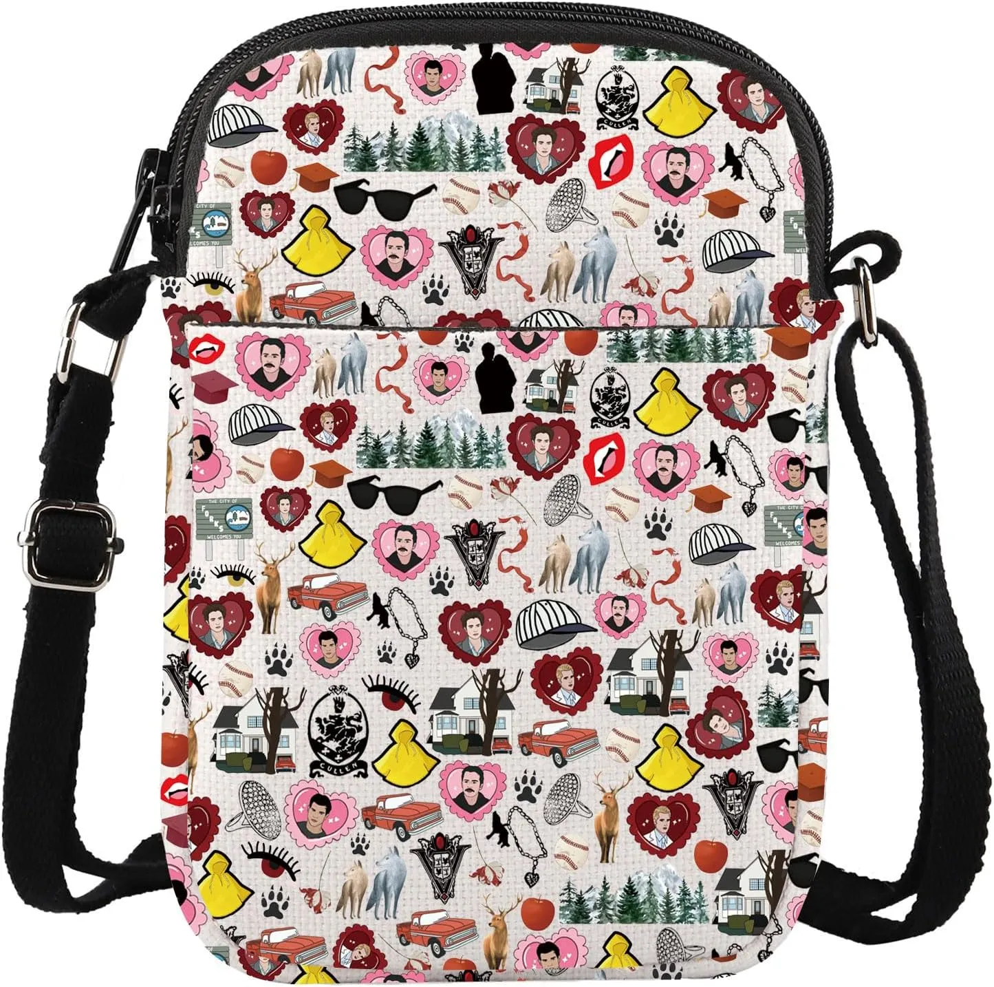 KEYCHIN City Of Forks Crossbody Bag Hoa Hoa Season Gifts Where The Hell Have You Been Loca Gifts Vampire Crossbody Bag