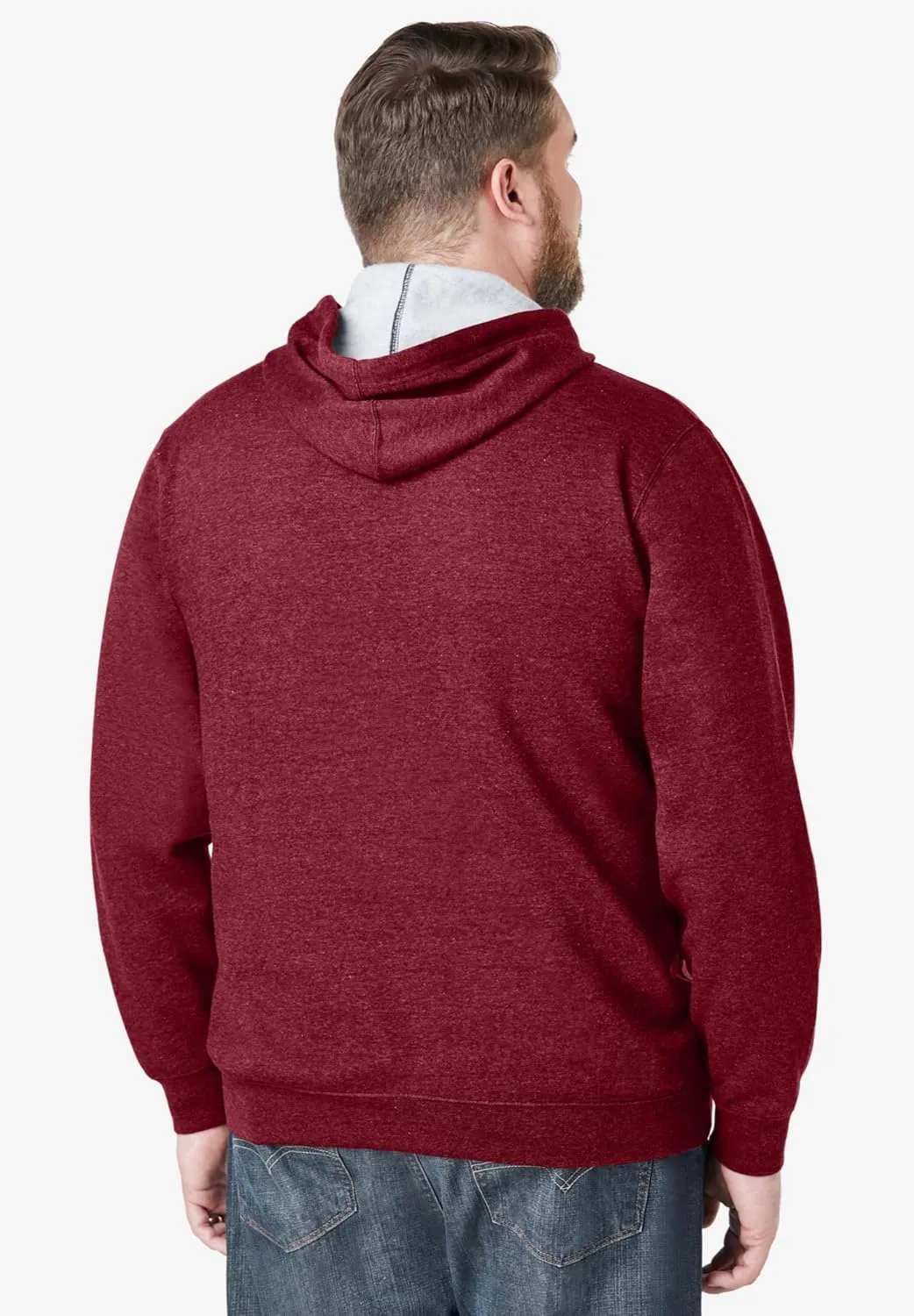 KingSize Men's Big & Tall Fleece Pullover Hoodie