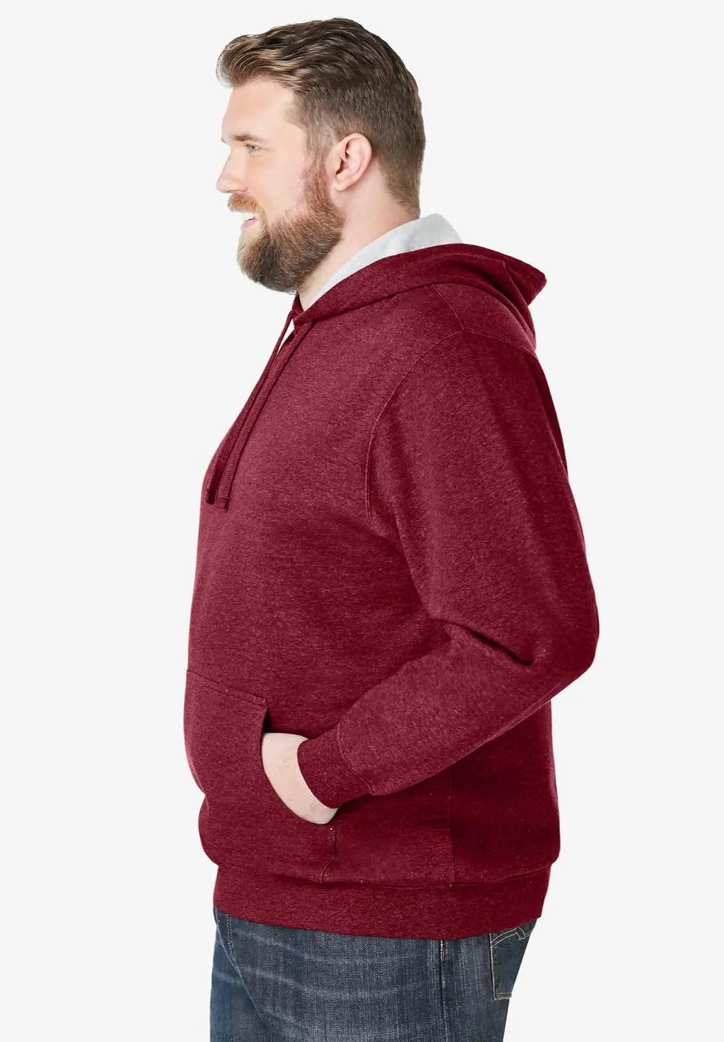 KingSize Men's Big & Tall Fleece Pullover Hoodie