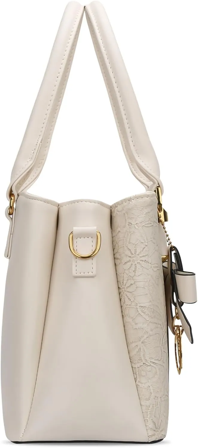 KKXIU 3 Zippered Compartments Purses and Handbags for Women Top Handle Satchel Shoulder Ladies Bags