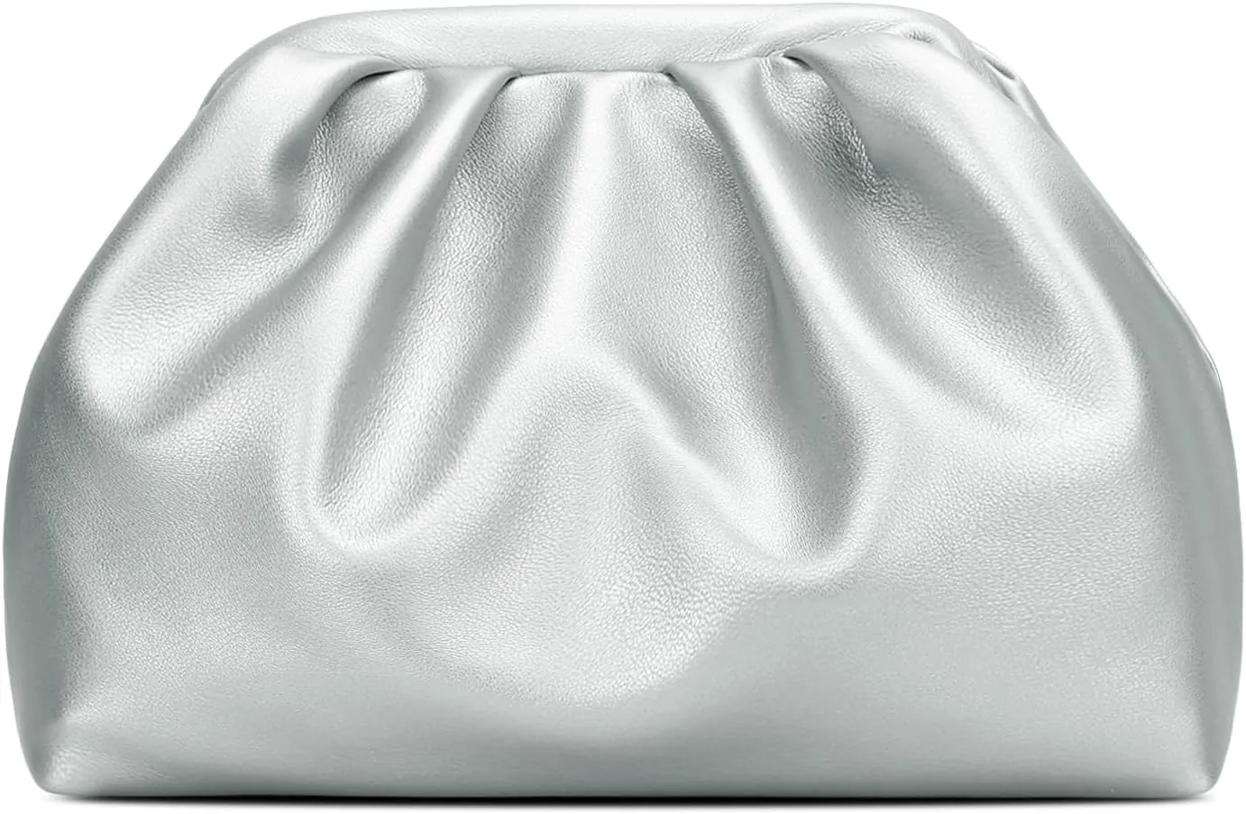 KKXIU Women Pleated Evening Handbags with Removable Chain Strap Crossbody Clutch Soft Wedding Purse Prom Bag