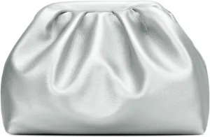 KKXIU Women Pleated Evening Handbags with Removable Chain Strap Crossbody Clutch Soft Wedding Purse Prom Bag