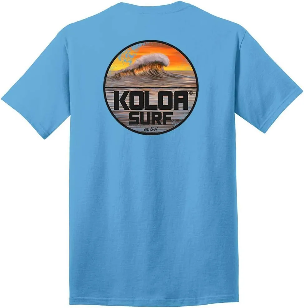 Koloa Mens Vintage Surfer Logo Heavy Cotton Tee in Regular, Big and Tall