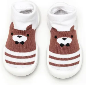 Komuello Animal Toddler Shoes, Breathable, Washable, Non-Slip, Secure Fit, Cotton Socks with Air Pocket Cushion for Indoor and Outdoor Use, Unisex Toddler Shoes for Boys and Girls