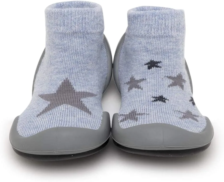 Komuello Toddler Girl Shoes, Premium Materials, Breathable, Washable, Non-Slip, Stay-On, Cotton Socks with Air Pocket Cushion for Indoor and Outdoor - BPA Free Toddler Shoes for Girls