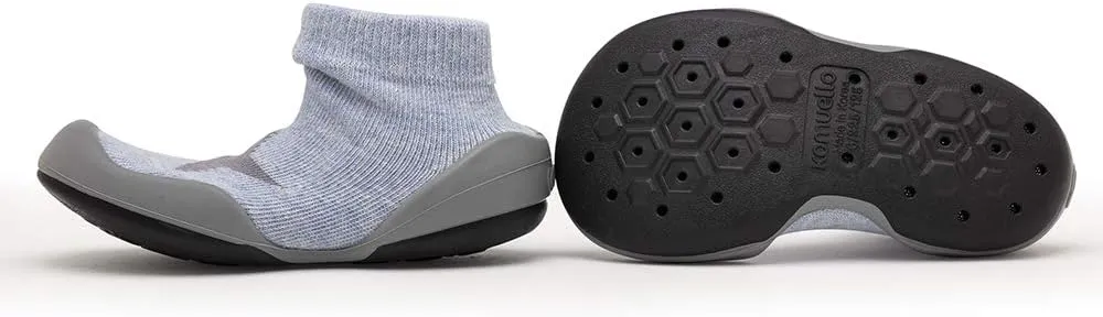 Komuello Toddler Girl Shoes, Premium Materials, Breathable, Washable, Non-Slip, Stay-On, Cotton Socks with Air Pocket Cushion for Indoor and Outdoor - BPA Free Toddler Shoes for Girls
