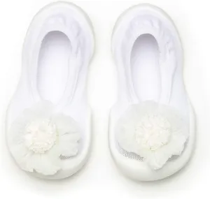 Komuello Toddler Girl Shoes, Premium Materials, Breathable, Washable, Non-Slip, Stay-On, Cotton Socks with Air Pocket Cushion for Indoor and Outdoor - BPA Free Toddler Shoes for Girls