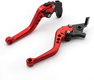 Krace Motorcycle Clutch Brake Levers Set Fit For Benelli TNT 125 135 2016 2017 2018 w. 7/8" 22mm Rubber Handlebar Hand Grips
