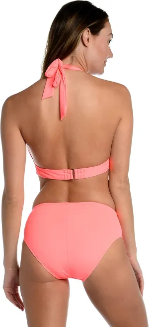 La Blanca Women's Standard Island Goddess Halter Bikini Swimsuit Top