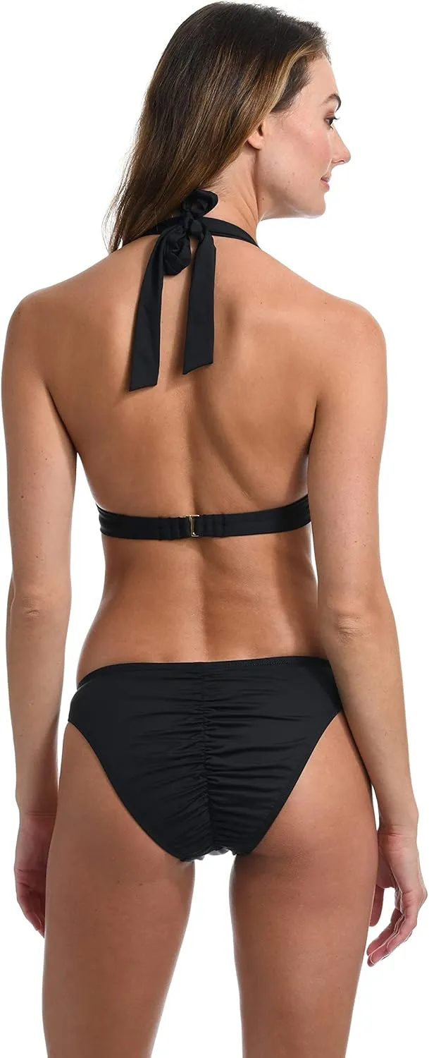 La Blanca Women's Standard Island Goddess Halter Bikini Swimsuit Top
