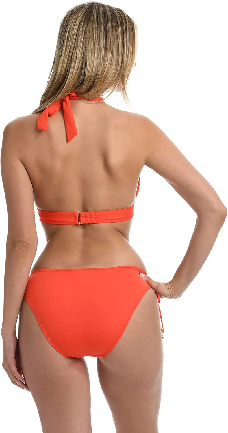La Blanca Women's Standard Island Goddess Halter Bikini Swimsuit Top