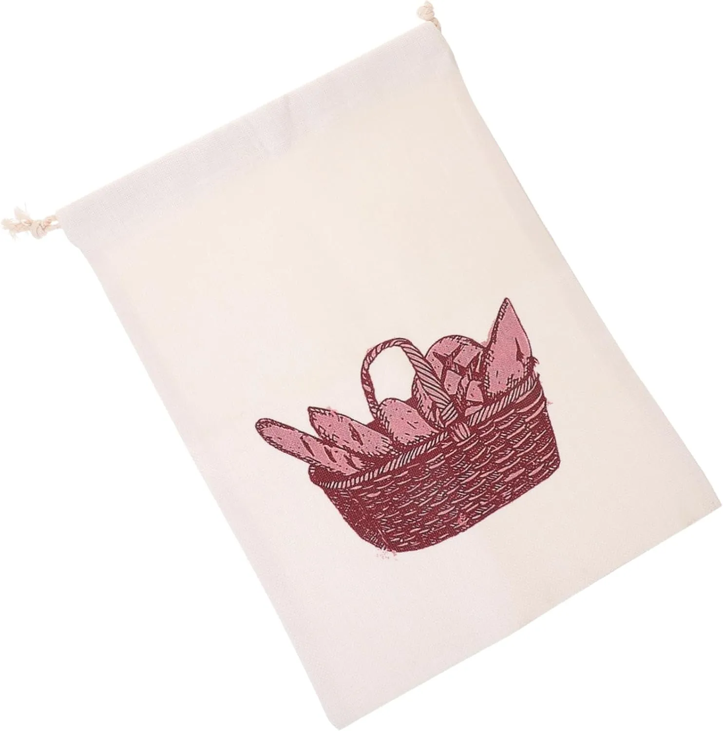 Large Capacity Bread Bag Multipurpose Drawstring Pouch for Travel Storage