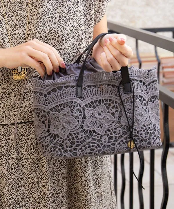 LE PUY Lace Inspired Handbag