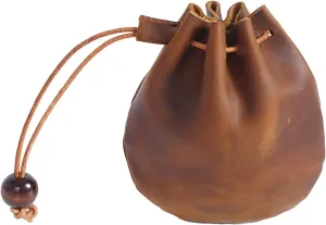 Leather Coin Pouch Change Mini Purse Vintage Cute Handmade Drawstring Bags Gift Holder Medieval Pocket For Traveling