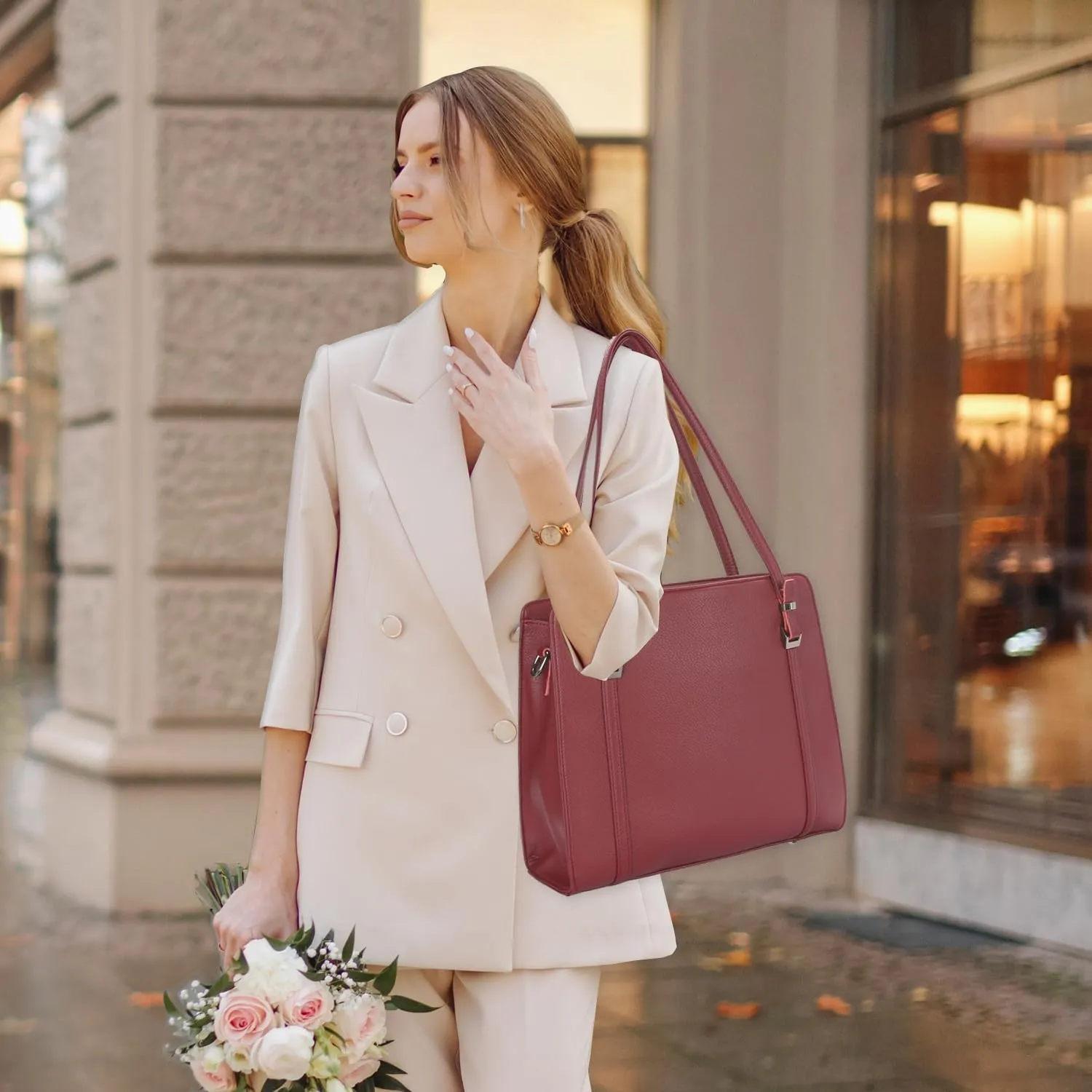 Leather Handbags for Women Stylish Leather Purse Women's Shoulder Bags