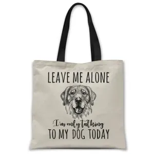 Leave me alone (Golden Retriever) Tote bag