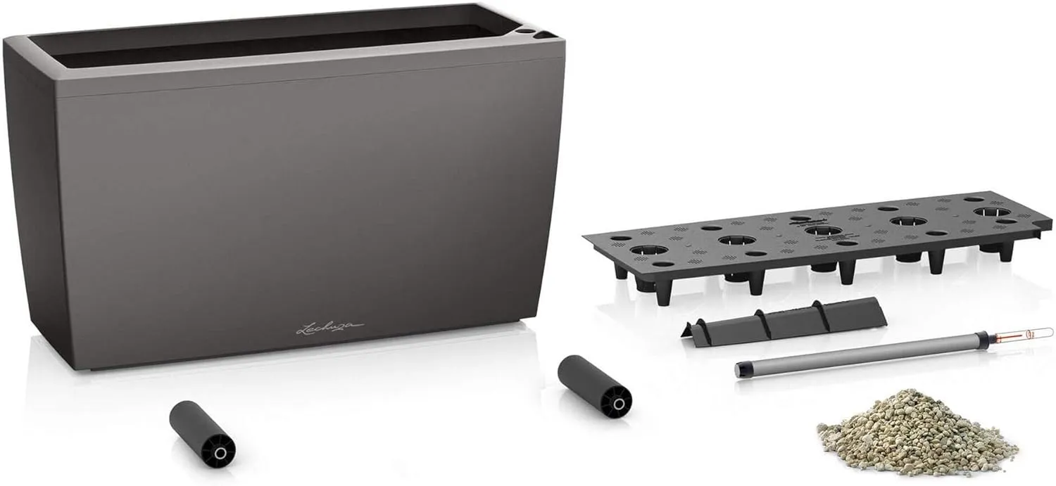 Lechuza CARARO Premium Anthracite Metallic 18803
