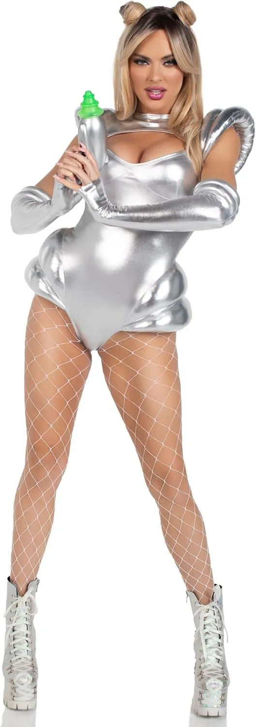 Leg Avenue womens 2 Pc Cosmic Cutie Halloween Costume With Fingerless Gloves
