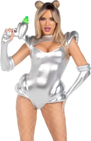 Leg Avenue womens 2 Pc Cosmic Cutie Halloween Costume With Fingerless Gloves
