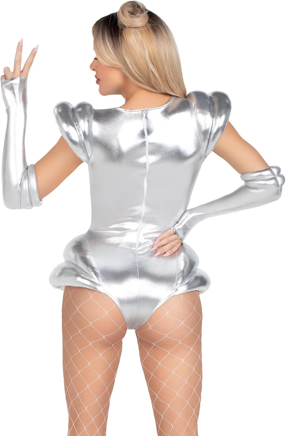Leg Avenue womens 2 Pc Cosmic Cutie Halloween Costume With Fingerless Gloves