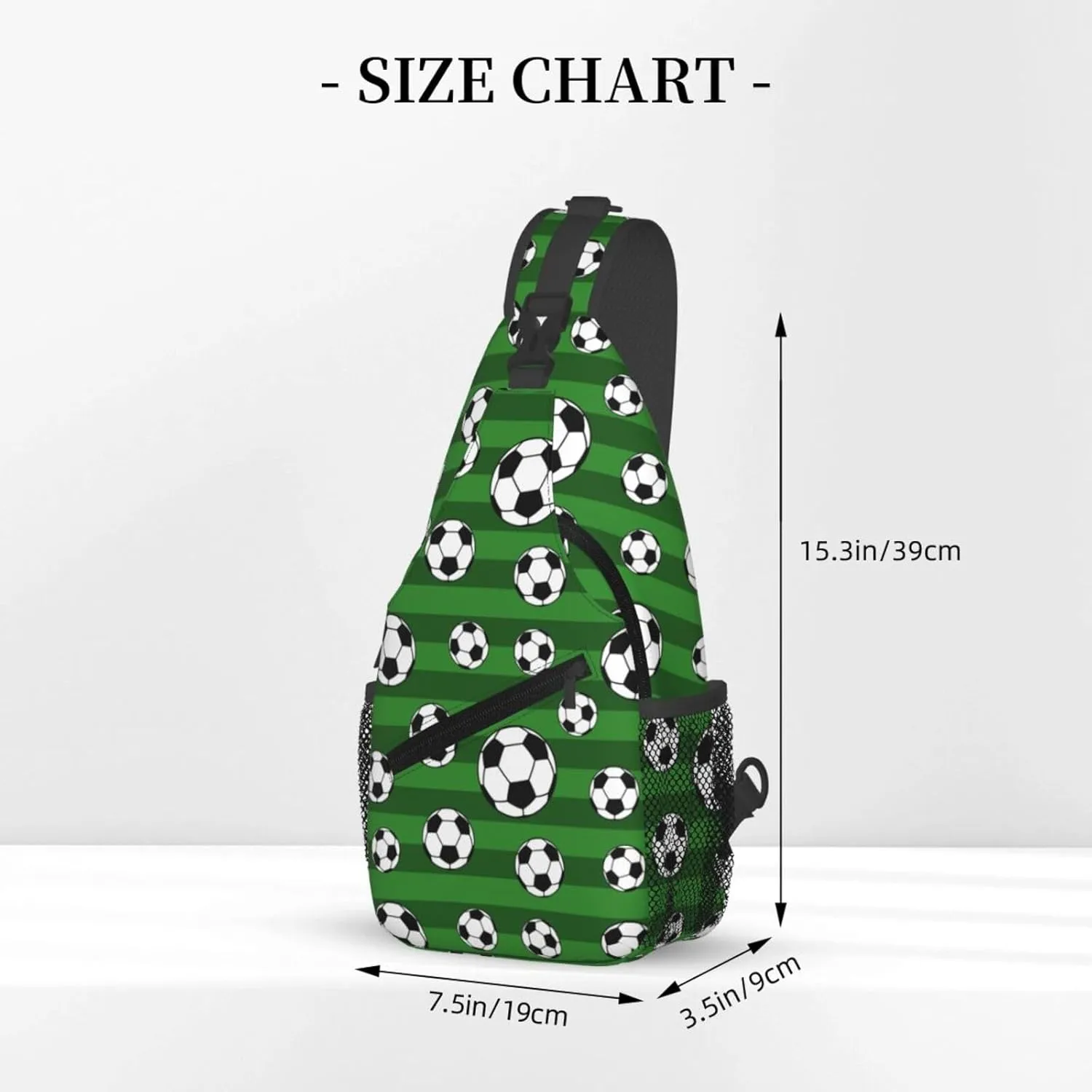 Leopard Game Day Soccer Football Crossbody Bag Adjustable Sling Bag Casual Chest Bags Travel Shoulder Backpack