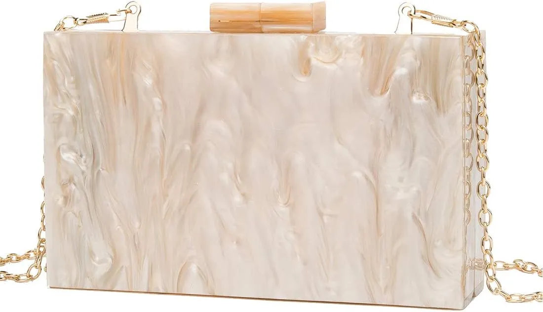 LETODE Acrylic Clutch Bags Purse Perspex Bag Handbags for Women