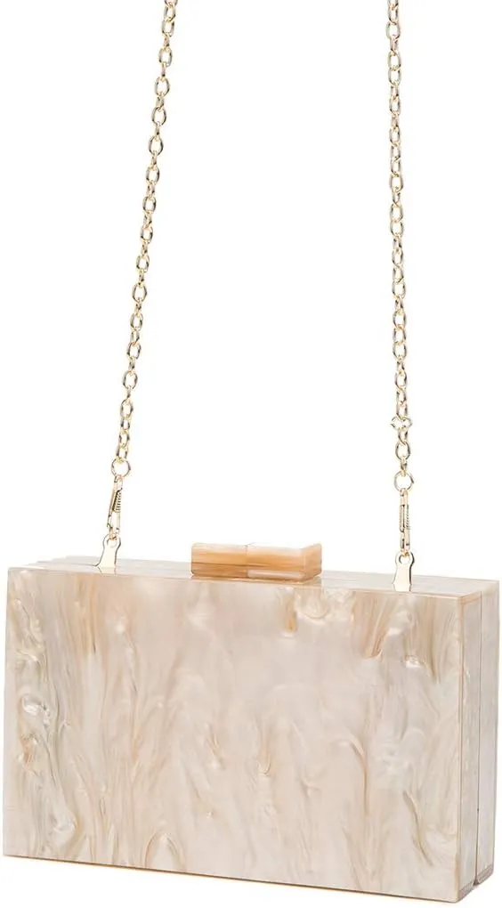 LETODE Acrylic Clutch Bags Purse Perspex Bag Handbags for Women