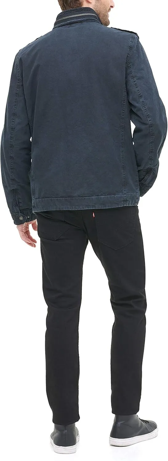 Levi's Mens Washed Cotton Military Jacket (Regular & Big & Tall Sizes)